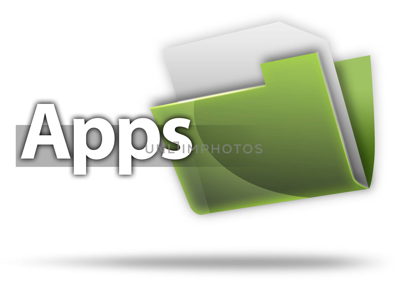 3D Style Folder Icon "Apps" by mindscanner