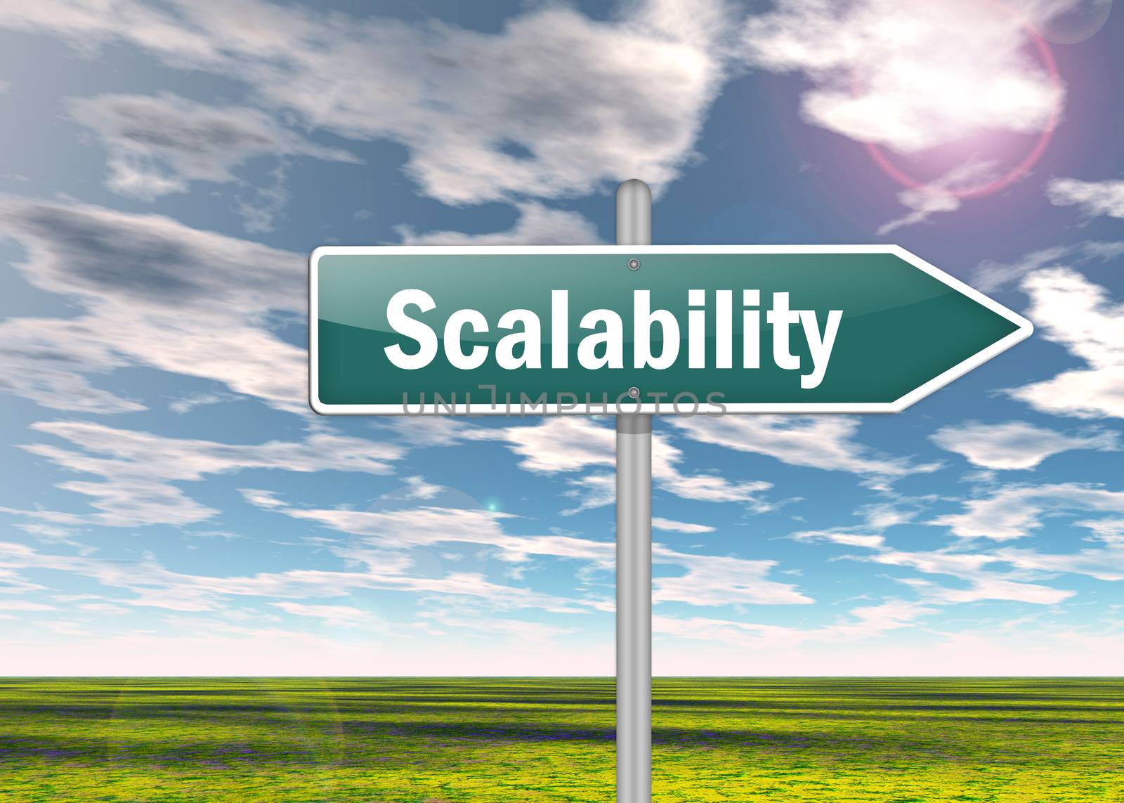 Signpost "Scalability" by mindscanner