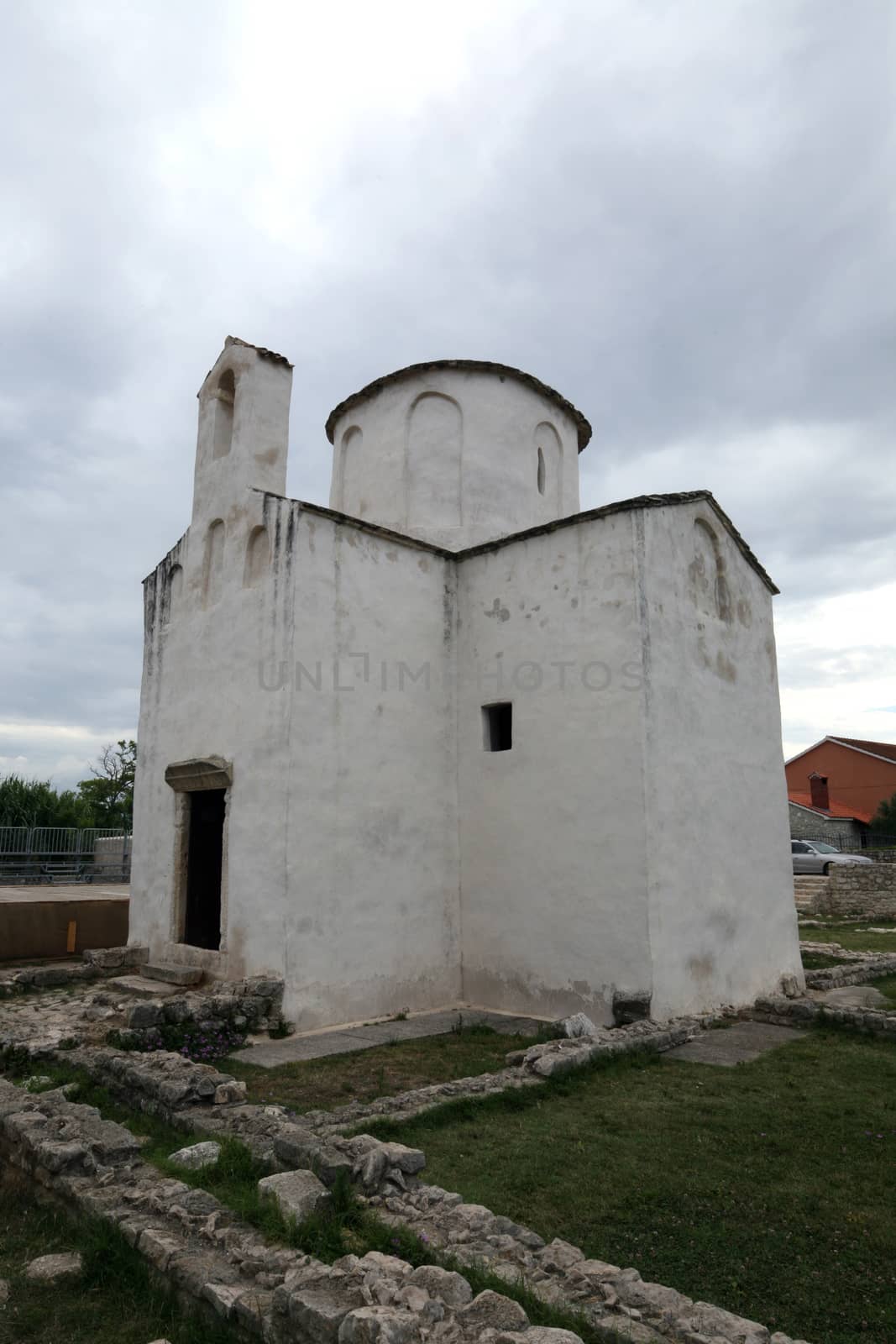 The smallest cathedral in the world, church of the Holy cross, built in the 9th century