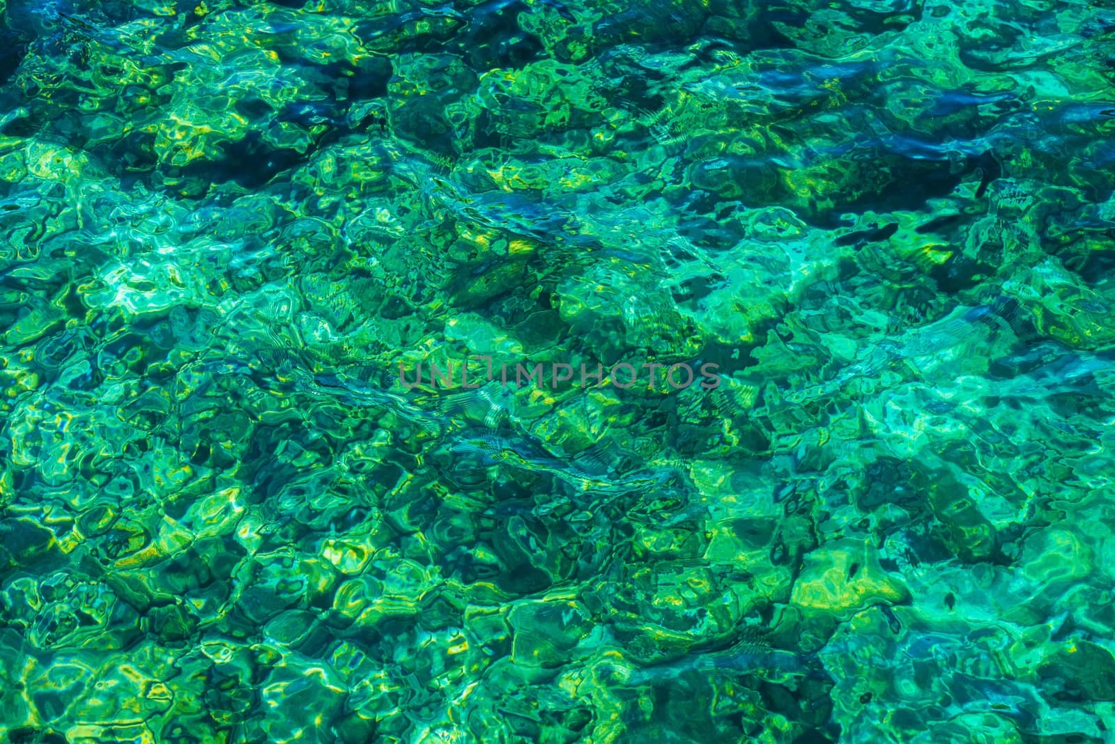 Crystal Clear Water Background. Greenish Clear Water Backdrop.