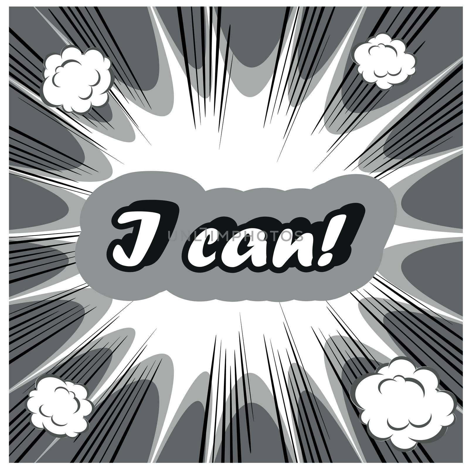 I can! boom background stamp template  by tamaravector