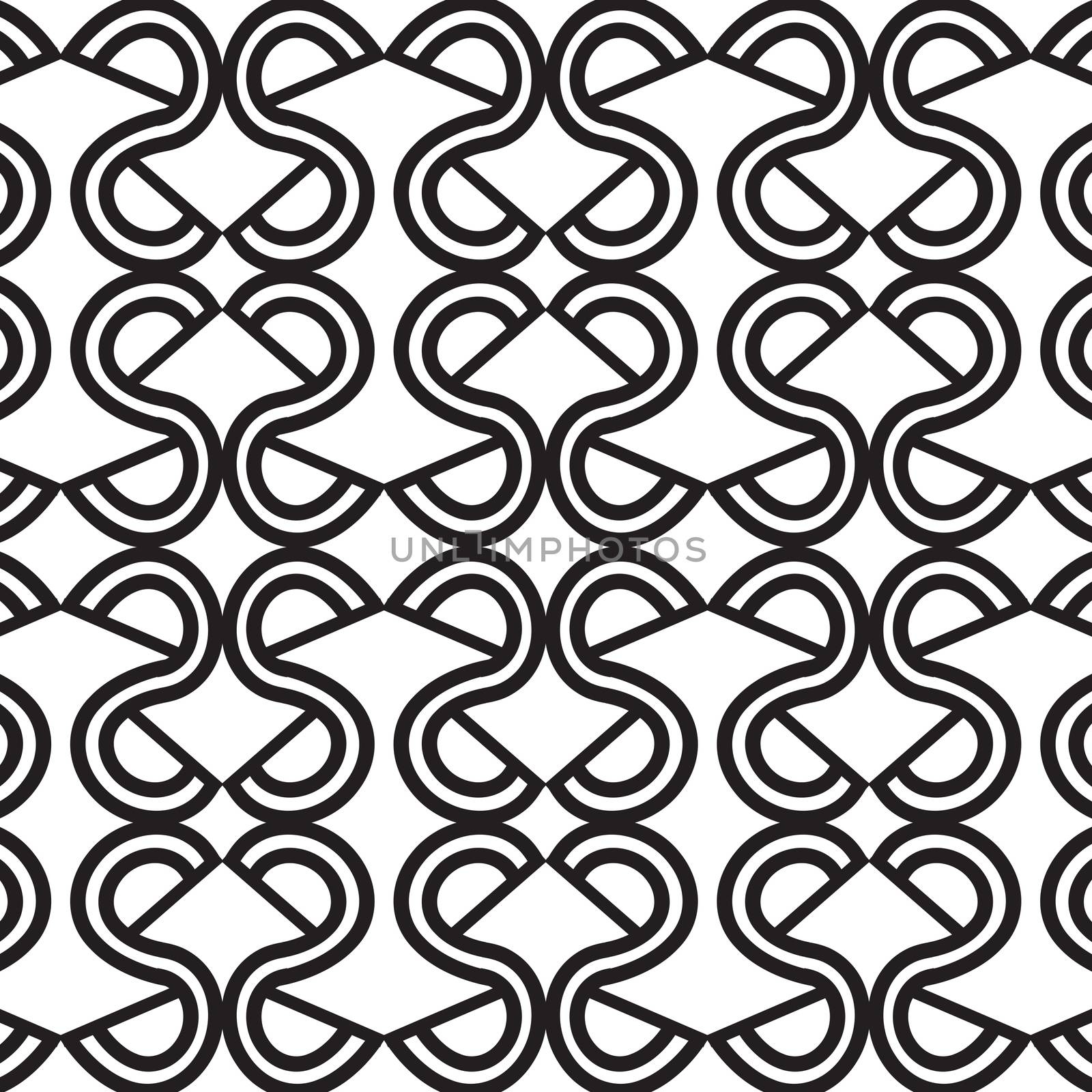 Abstract borders pattern seamless tattoo