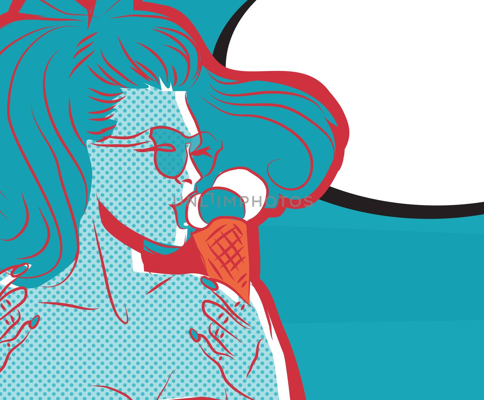 I like Icecream Pop Art Background by tamaravector