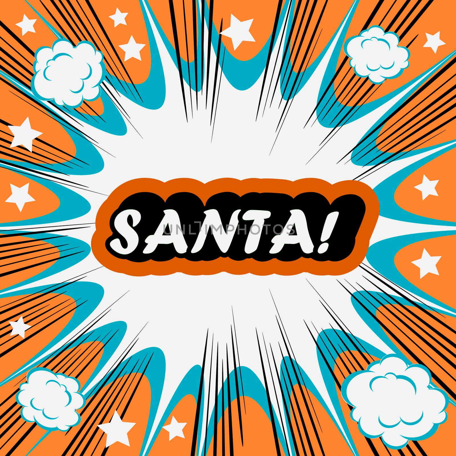 Santa! xmas background Santa Claus by tamaravector