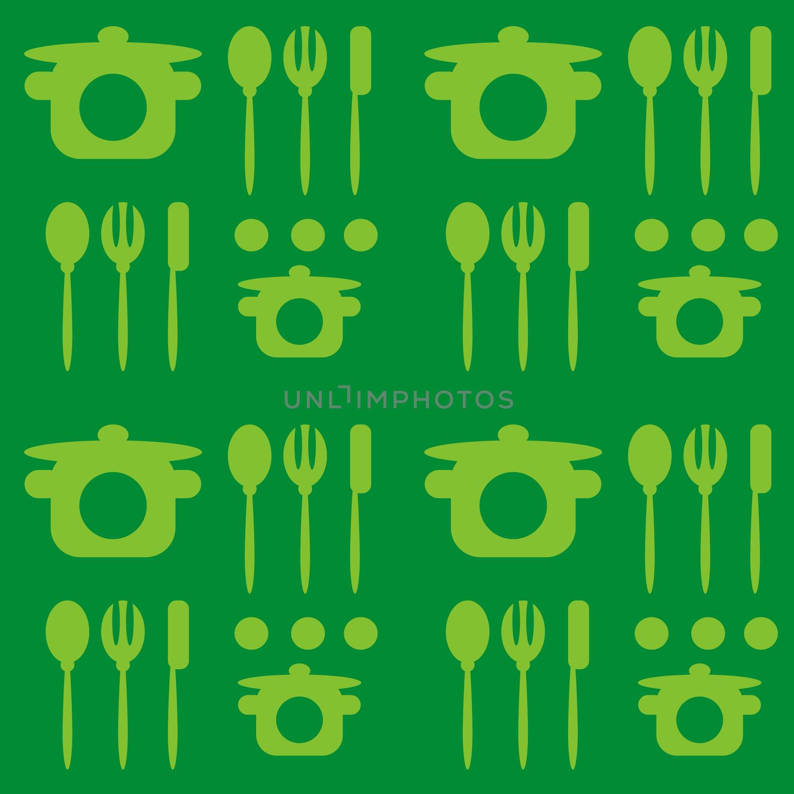 cutlery turquoise seamless pattern by tamaravector