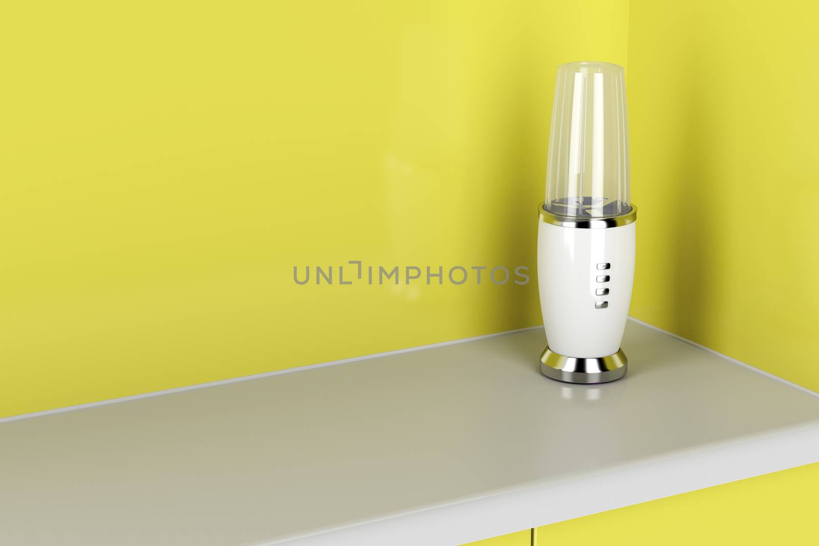 Modern electric blender in the kitchen