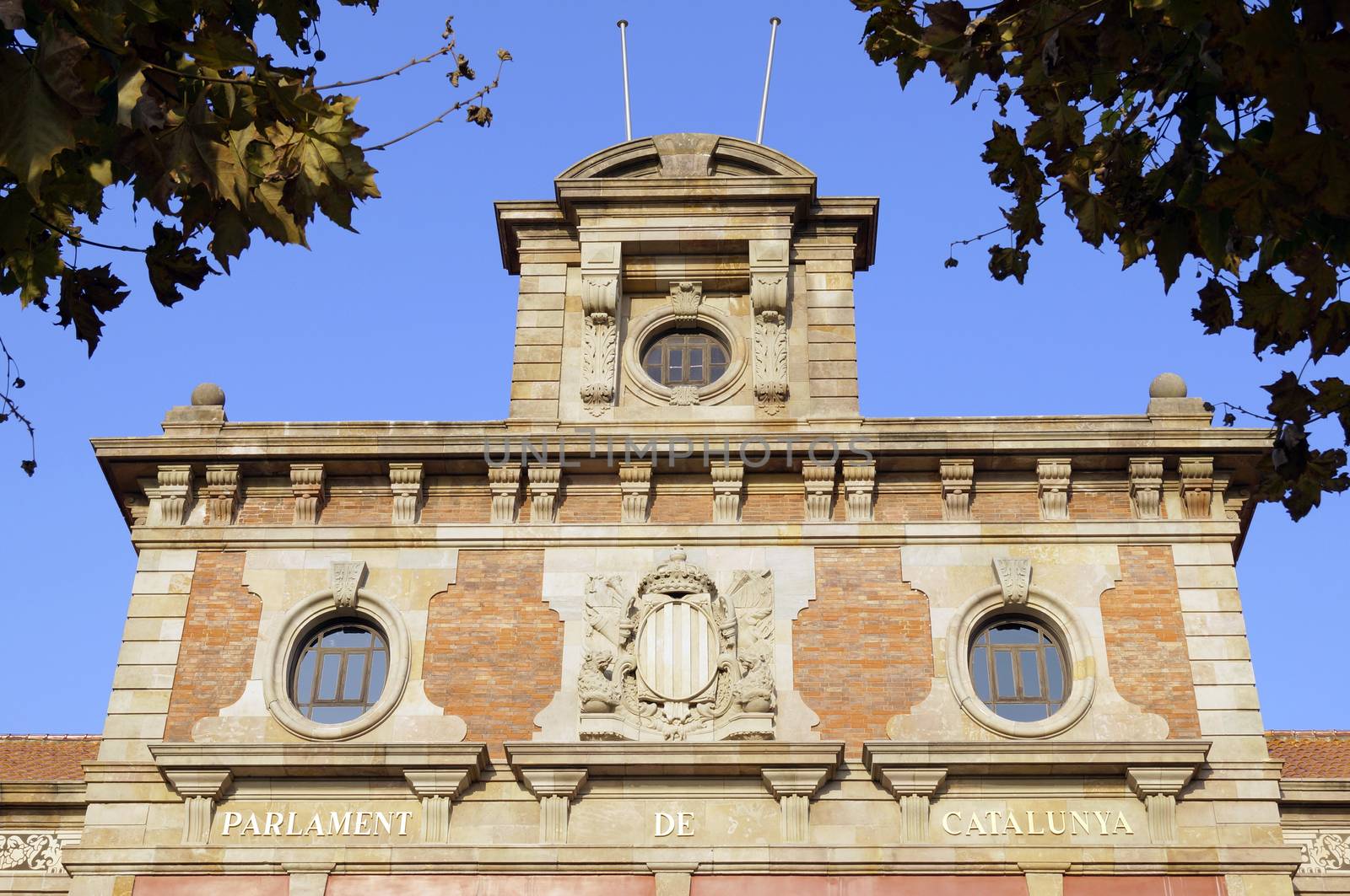 Parliament of Catalonia - Parlament de Catalunya in Parc de la Ciutadella, Barcelona, Spain