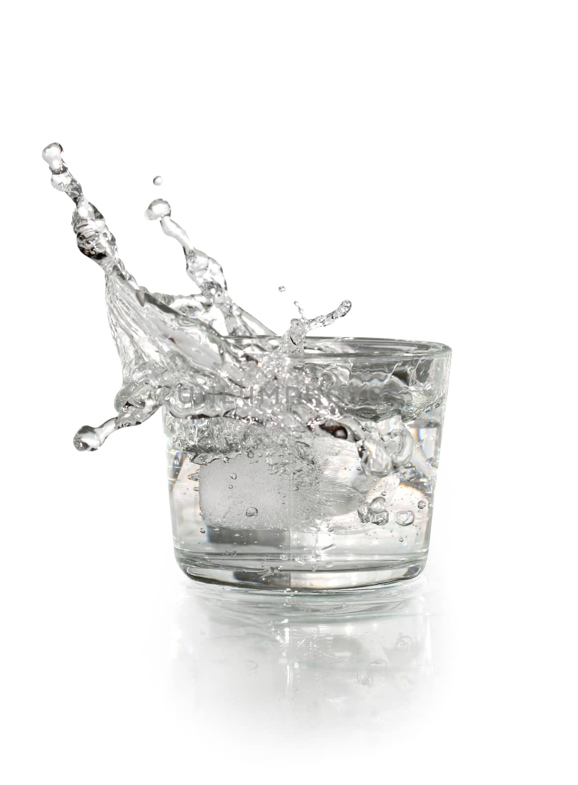 Glass With Splashing Water by kvkirillov