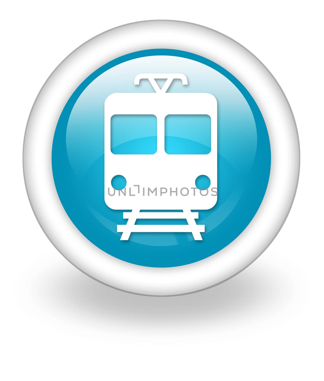 Icon/Button/Pictogram "Train / Mass Transit" by mindscanner