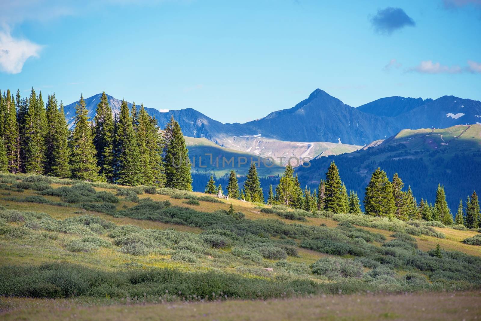 Colorado Rocky Mountains Summer Landscape. Taken Near Vail Pass, Colorado, United States.
