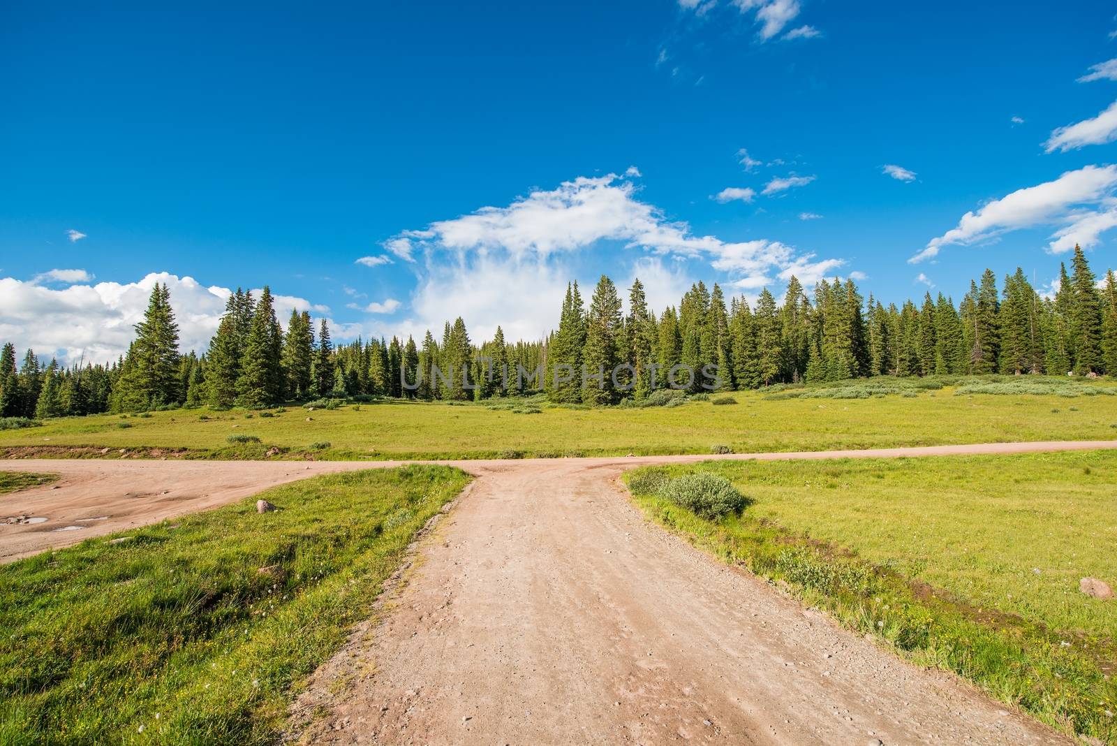 Colorado Backcountry Gravel Roads. Summer Colorado Outback Destination.