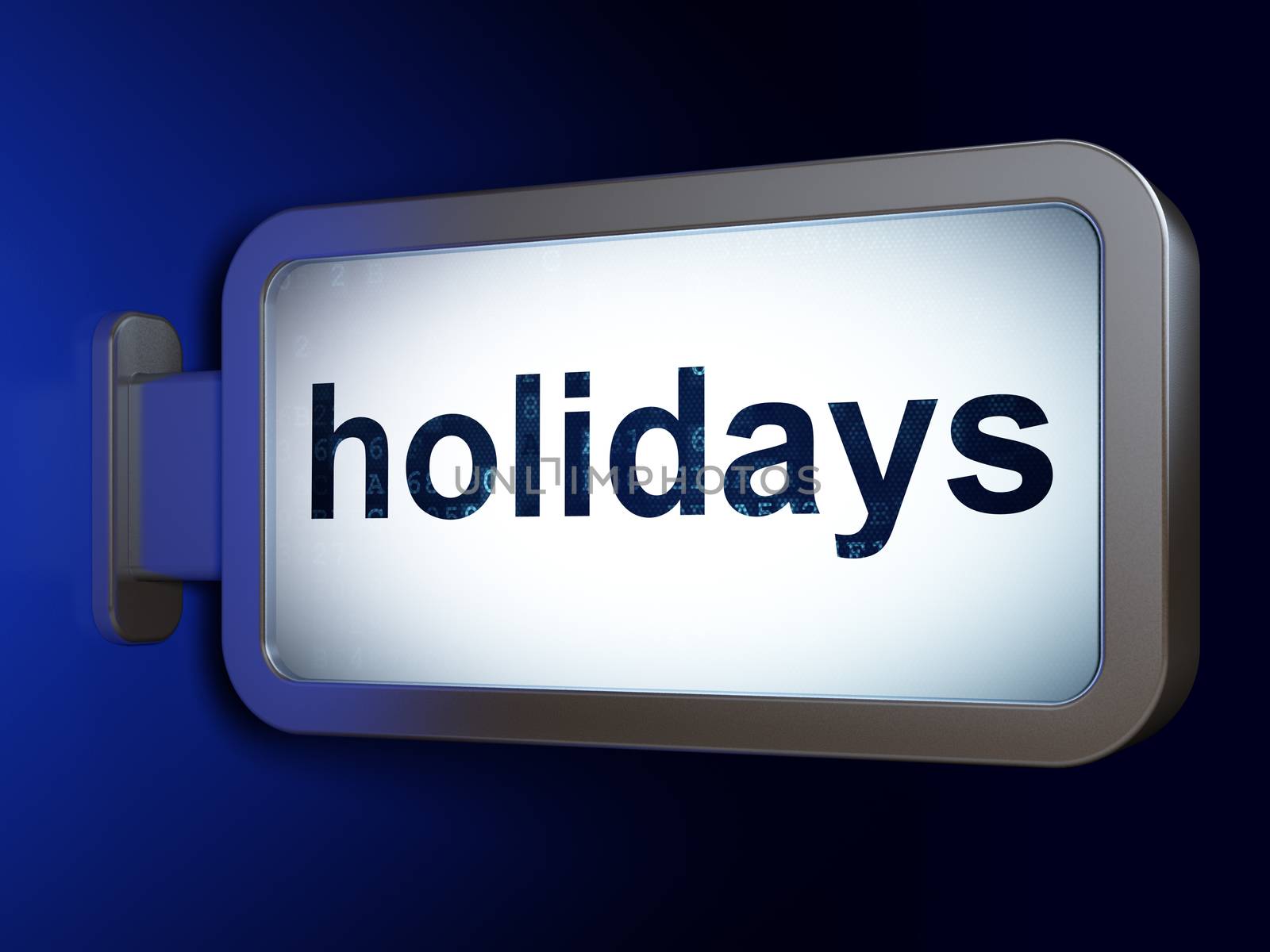 Holiday concept: Holidays on billboard background by maxkabakov