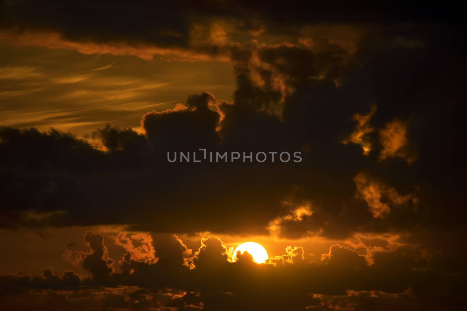 dark moody mustard yellow sunset sky in the wild atlantic way