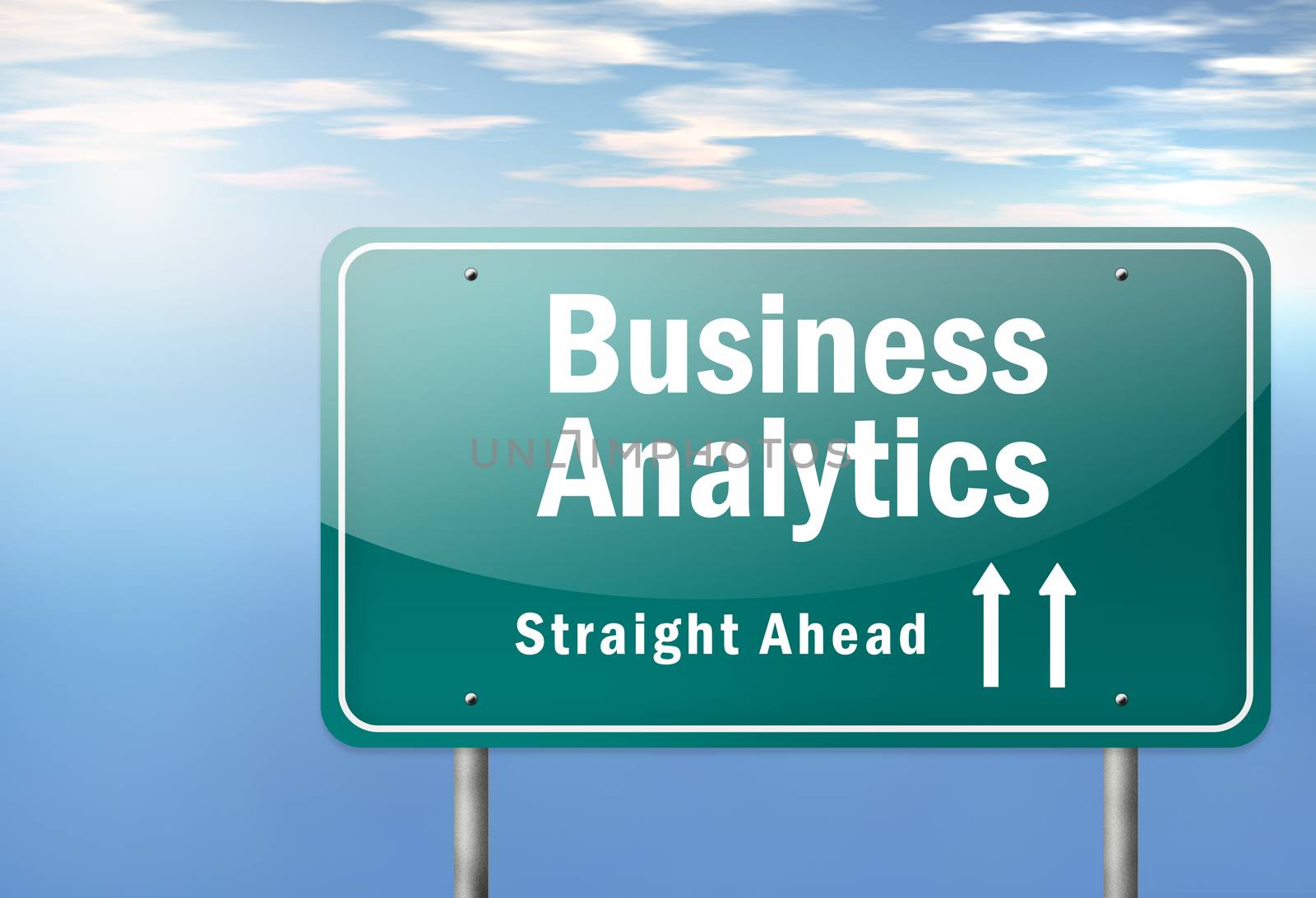 Highway Signpost "Business Analytics" by mindscanner