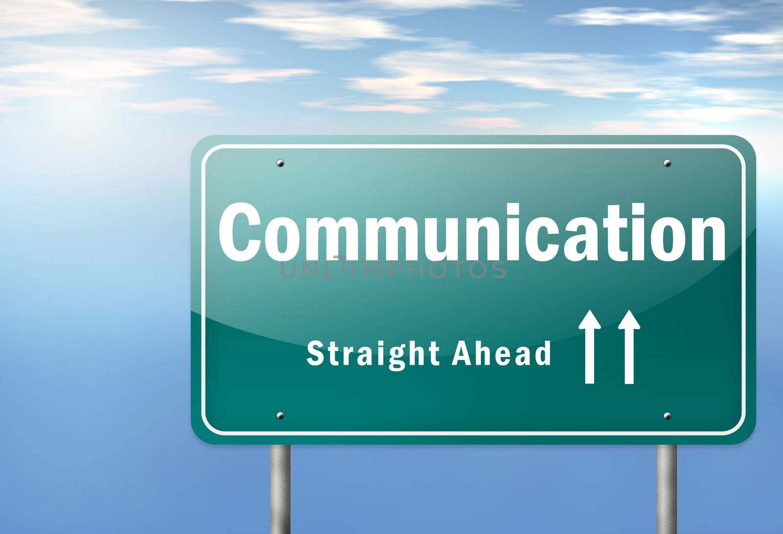Highway Signpost "Communication"