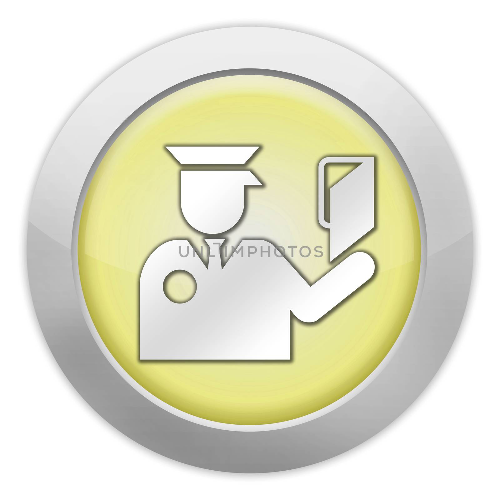 Icon, Button, Pictogram with Immigration symbol