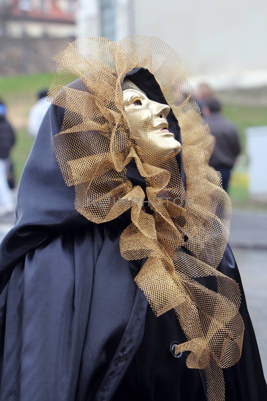 Carnival parade on Shrove Saturday. Carnival masks from Croatia.They banish away the winter. Zagreb, Croatia February 02, 2013.