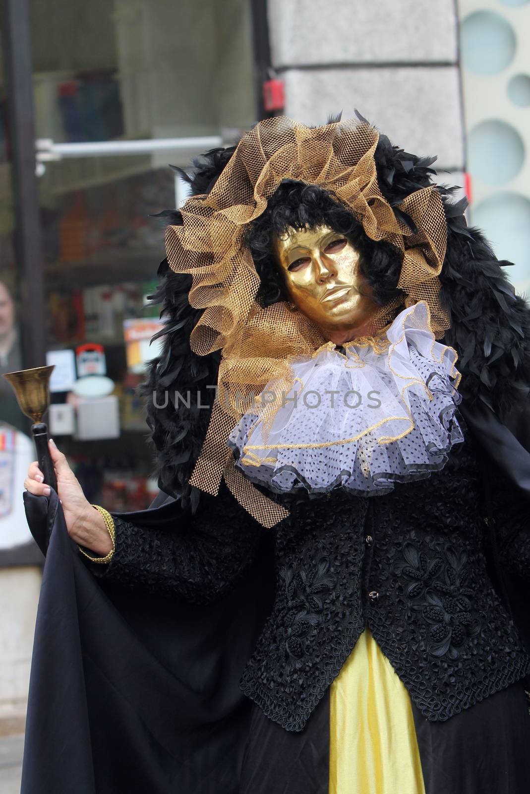 Carnival parade on Shrove Saturday. Carnival masks from Croatia.They banish away the winter. Zagreb, Croatia February 02, 2013.