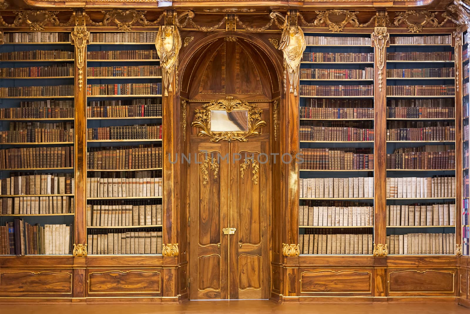 PRAGUE, CZECH REPUBLIC - JANUARY 04, 2014: Philosophical Hall of the Strahov Monastery Library