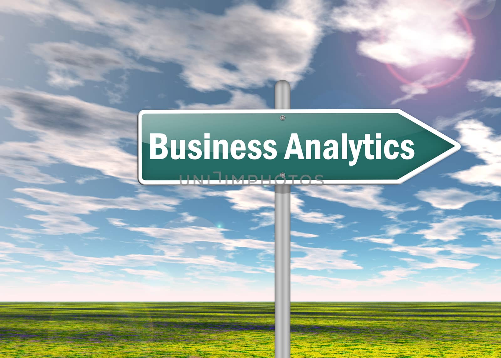 Signpost "Business Analytics" by mindscanner