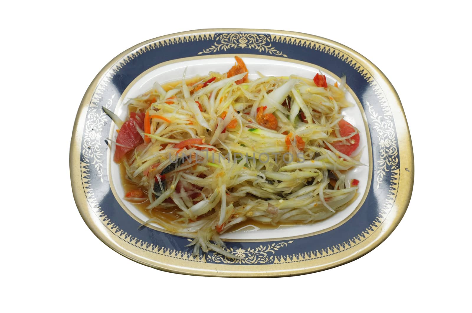 Papaya salad, Thai spicy food