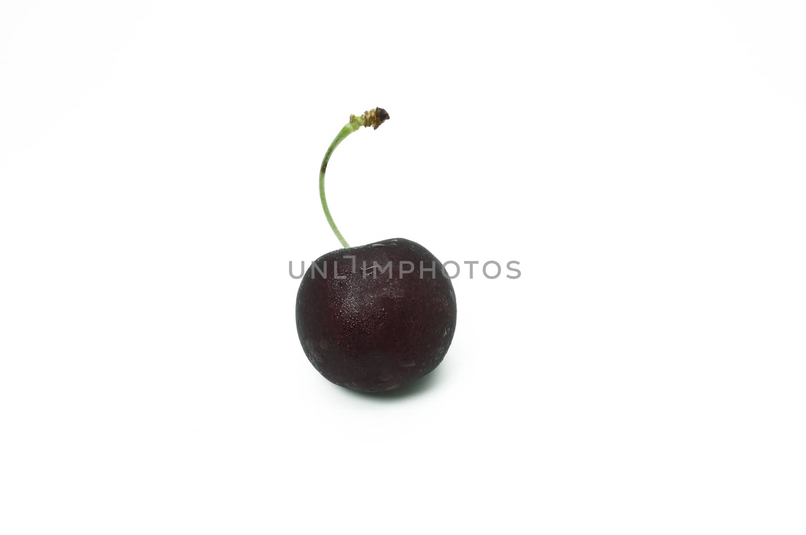 Natural and fresh cherry isolated on white background