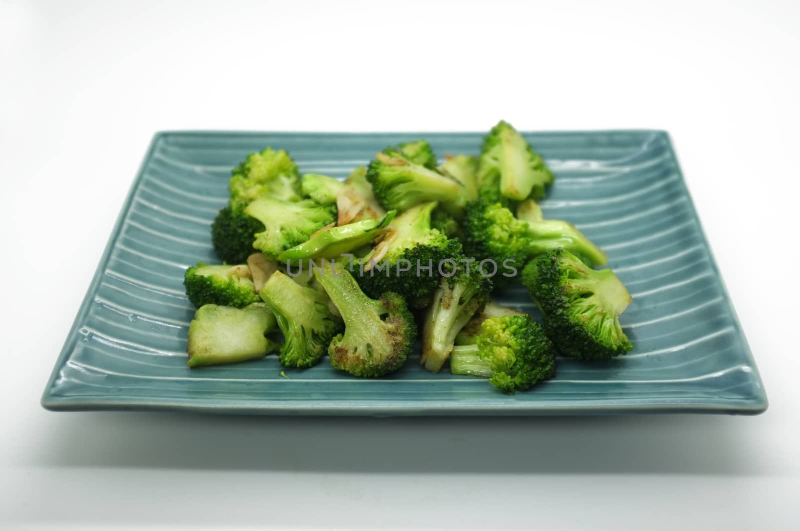Broccoli on dish