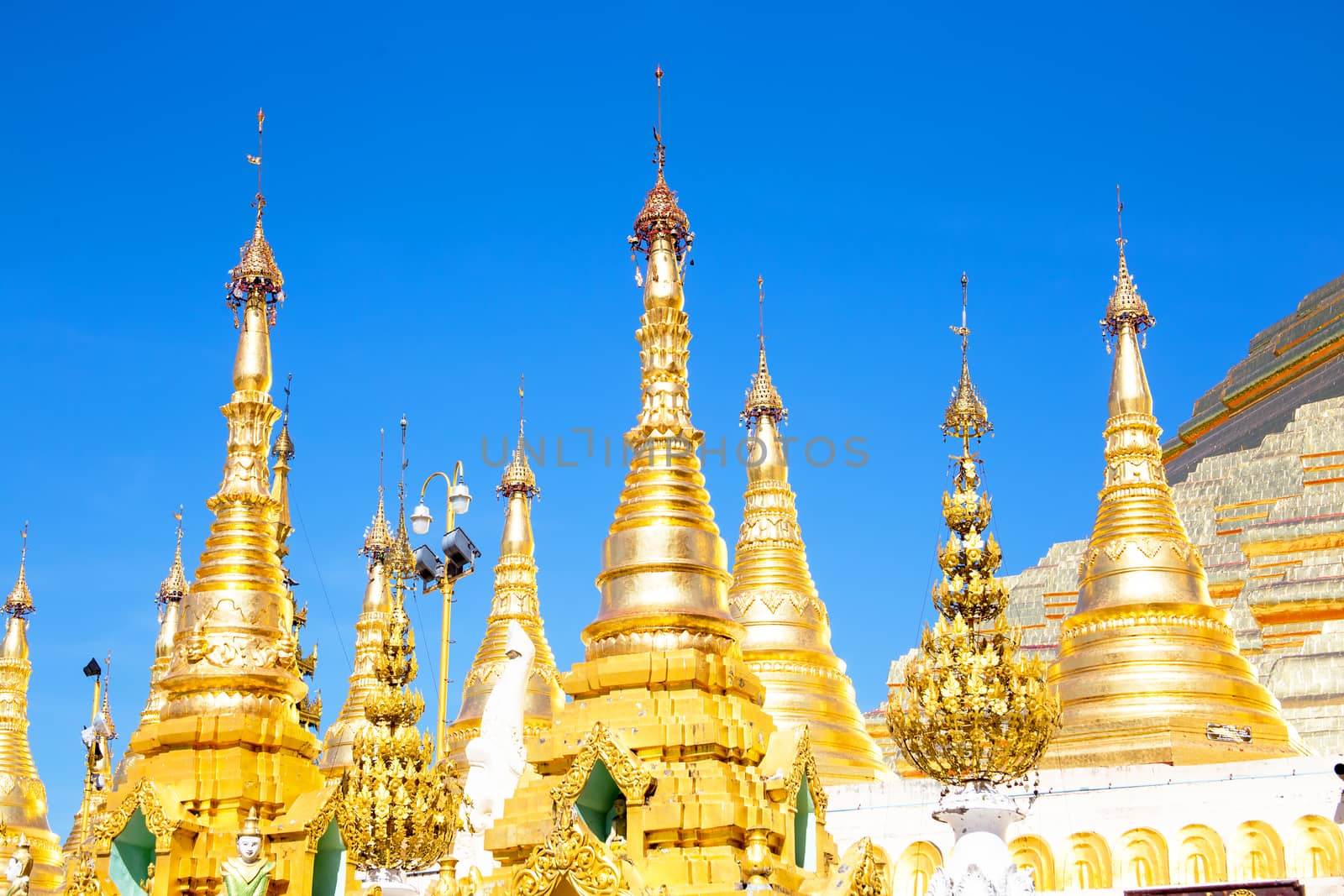 Schwedagon Pagoda in Yangon Myanmar