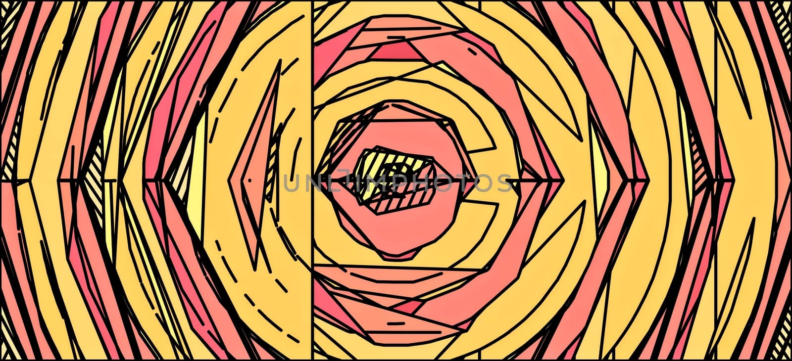 drawing abstract background with pink and yellow color by Timmi