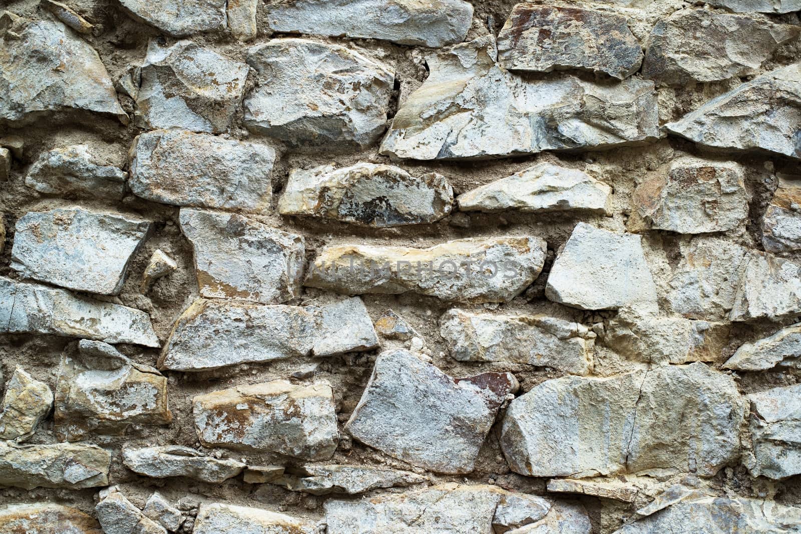 vintage stone wall in Prague city center