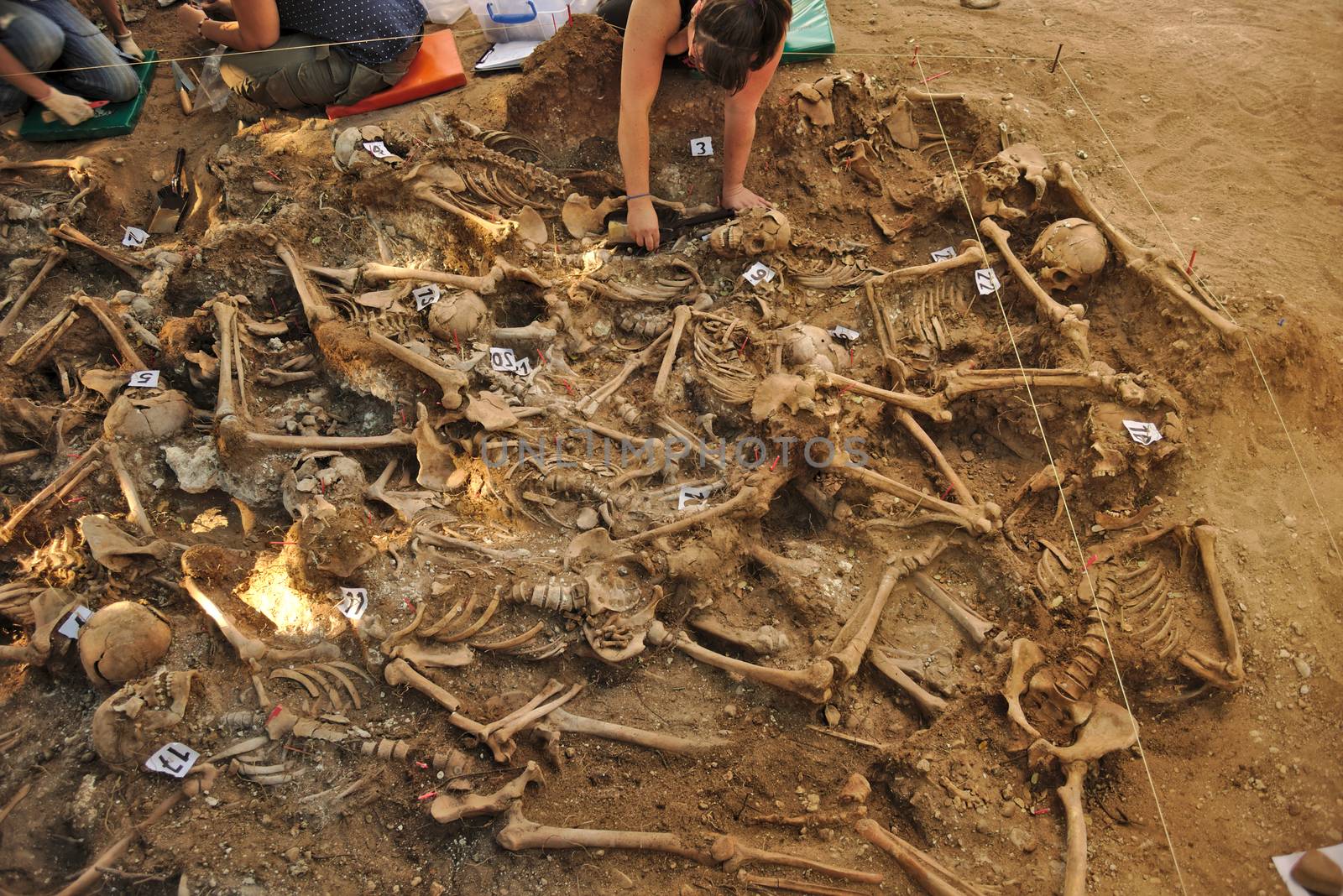 In 1936, just at the beginning of the Spanish Civil War, dozens of non-fascist citizens were carried from Burgos to mount Estepar. Over there, they were shot by a platoon of Franco's army and buried in a mass grave until 2014-2015.