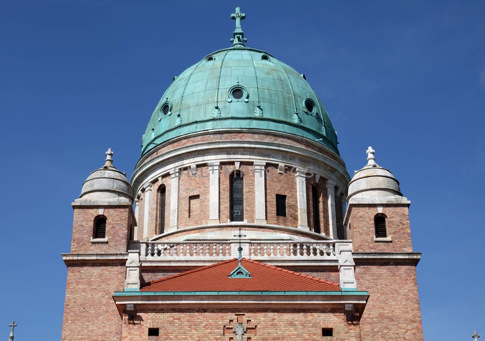 Church of Christ the King, Mirogoj graveyard in Zagreb - Croatia