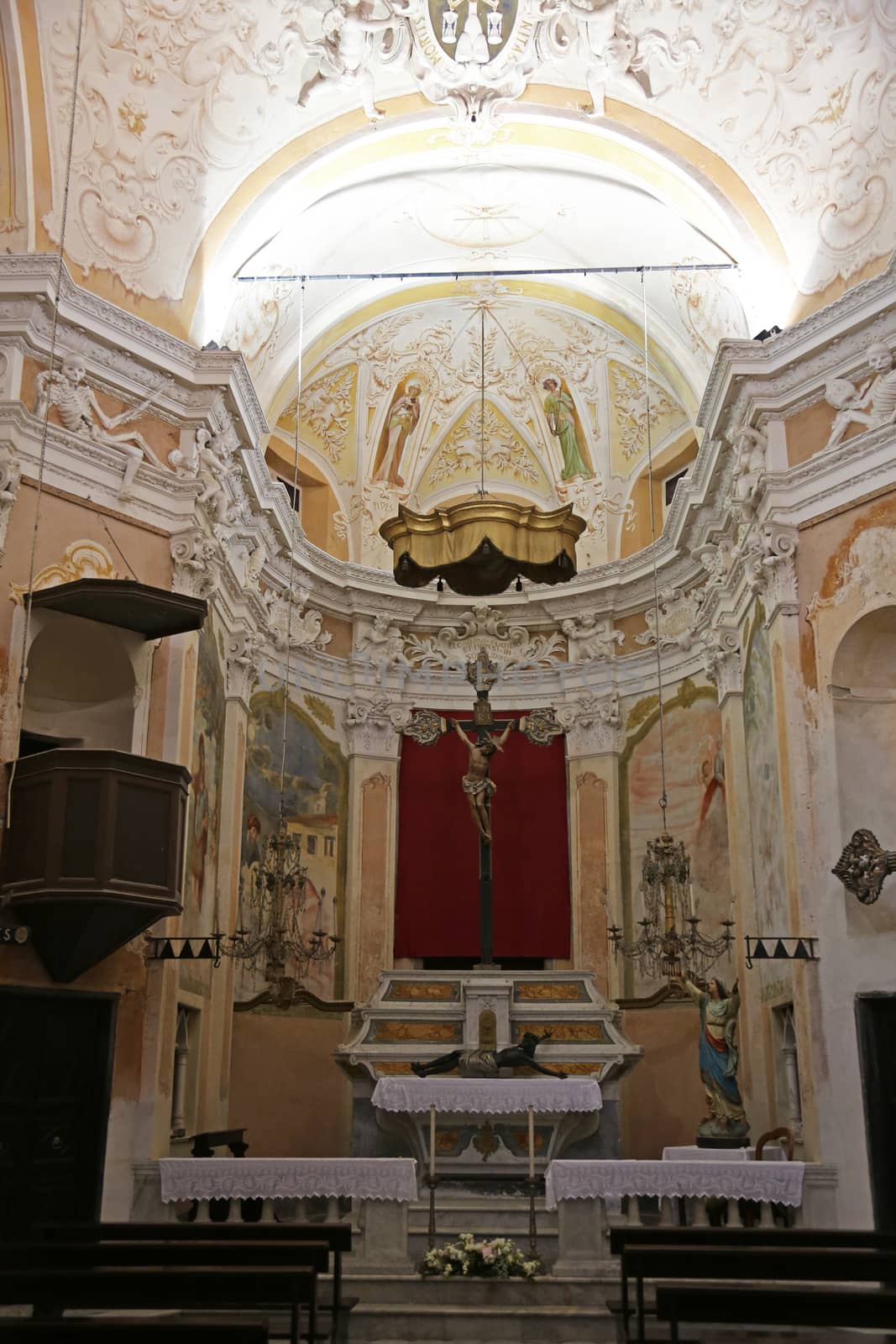 The Oratory of the Dead in the Old Town at Monterosso al Mare Cinque Terre Liguria Italy