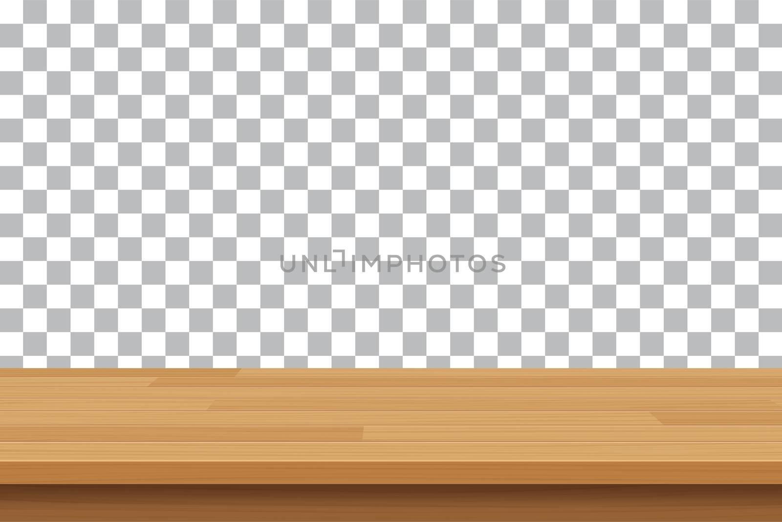 vector wood table top on isolated background by kaisorn