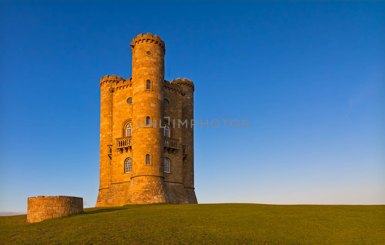 Broadway Tower before sunset, Cotswolds, UK by fisfra