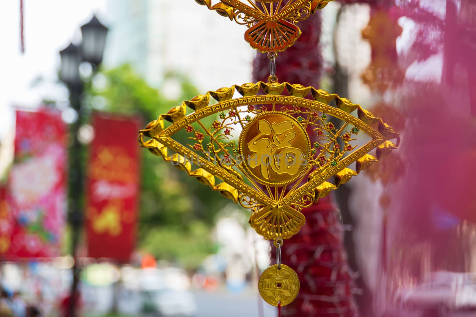 Lunar New Year Decoration in Saigon, Vietnam by fisfra