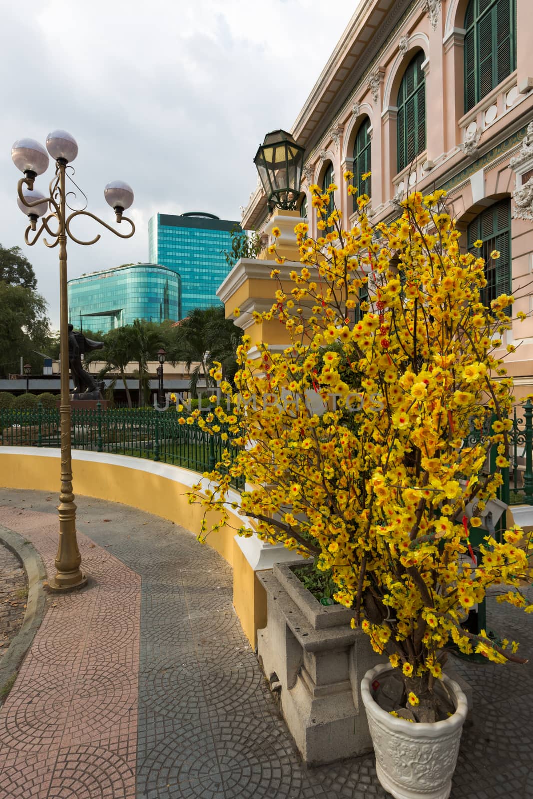 Saigon Post Office at Lunar New Year, Vietnam by fisfra