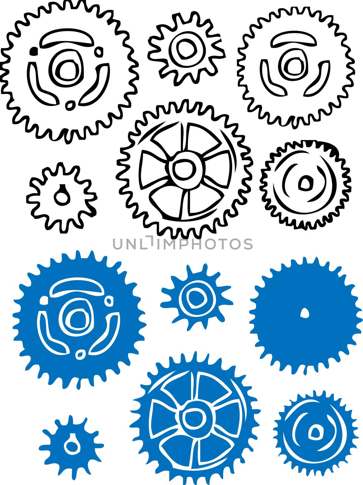Gears vector element illustration by IconsJewelry