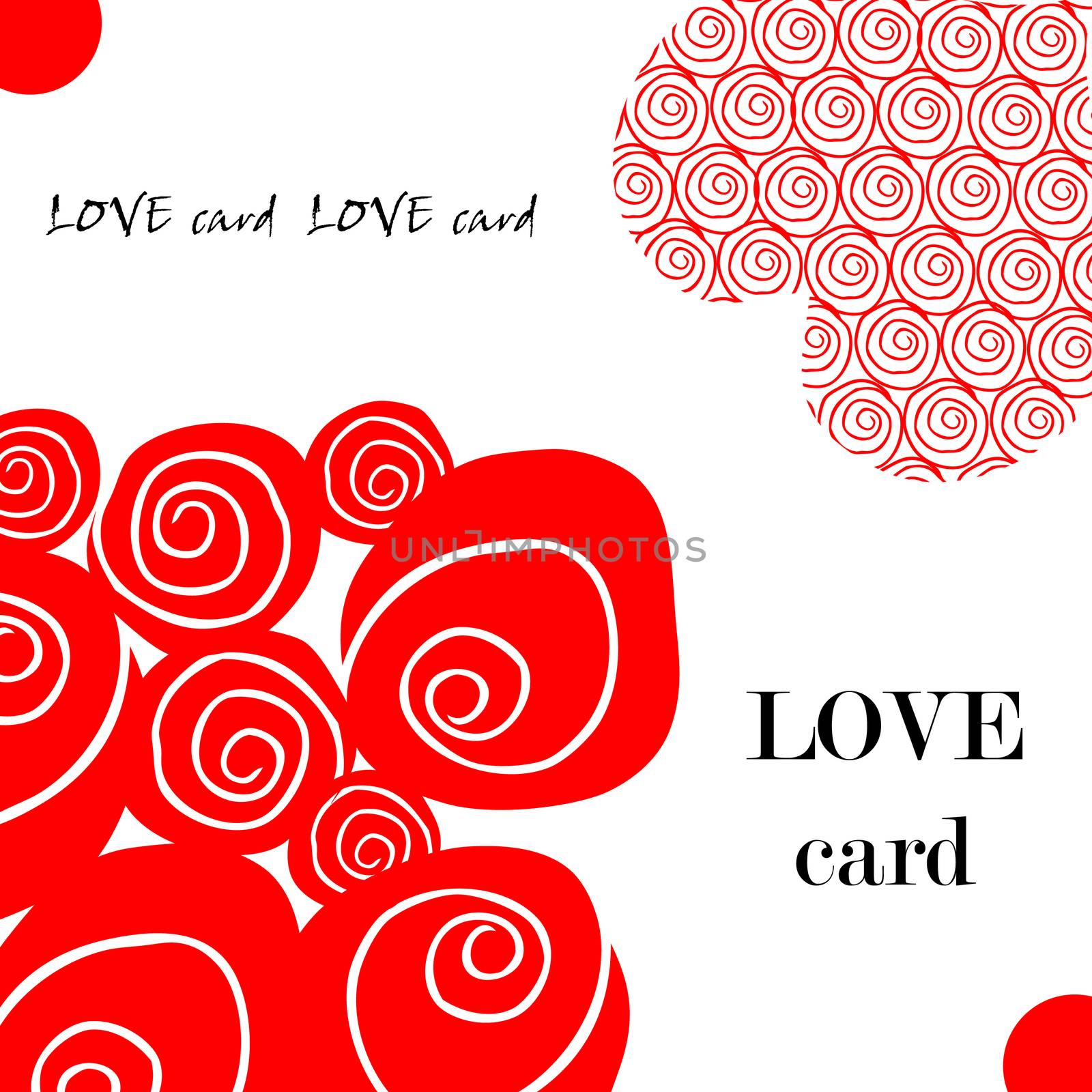 Love fake paper card, heart, flower, valentin's day