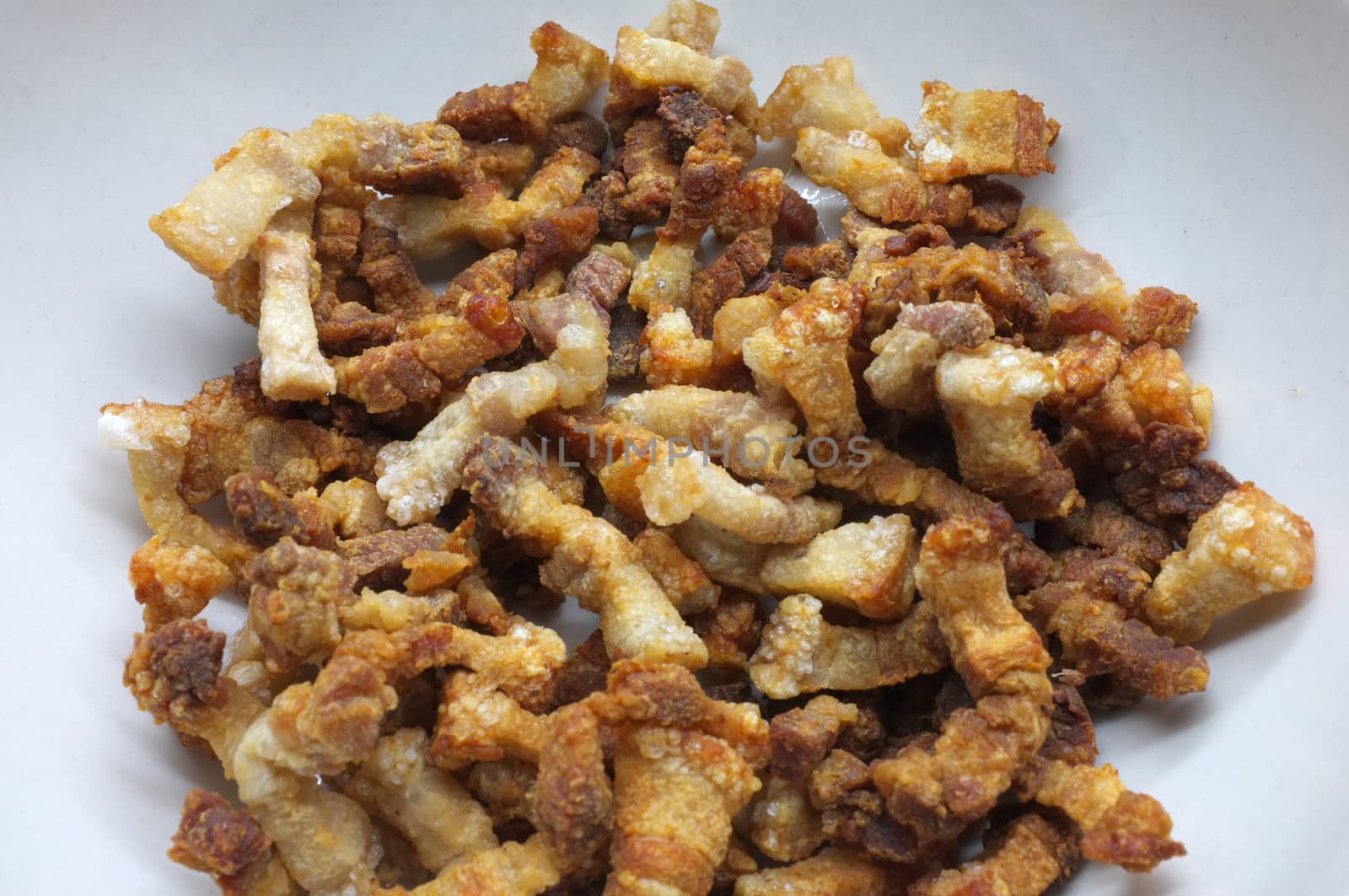 Pork snack, pork rind, pork scratching, pork crackling