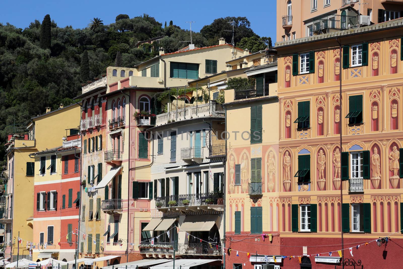 Famous Portofino village on Ligurian coast, Italy