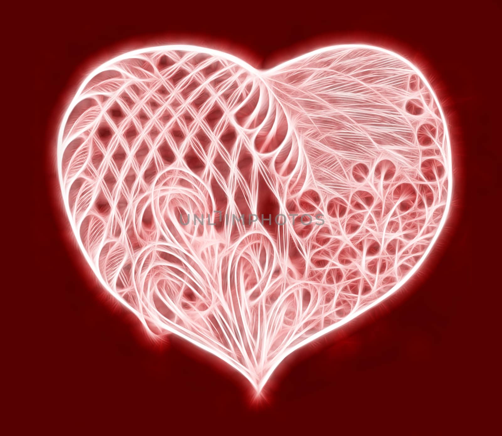 heart zentangle illustration