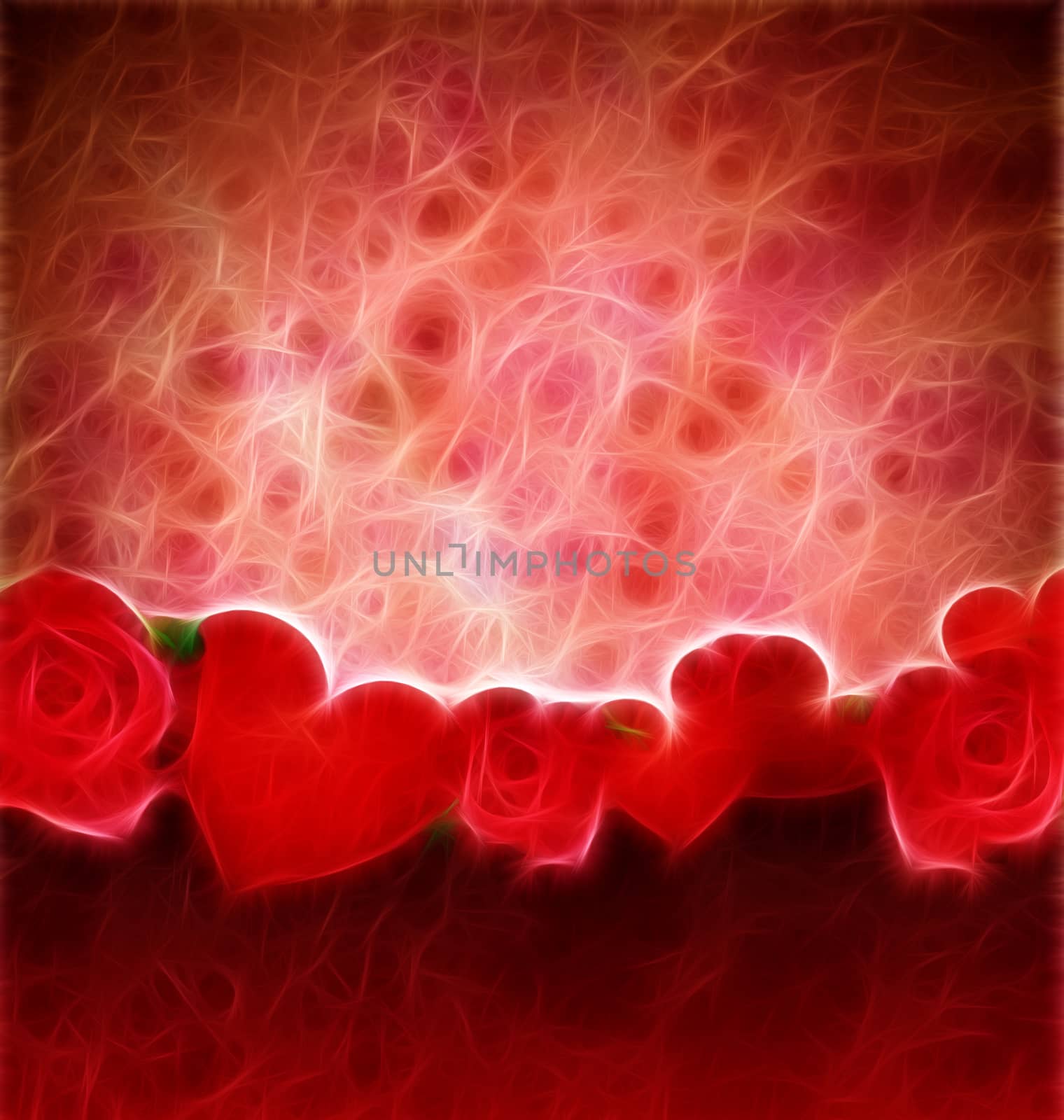 grunge red hearts and roses border red background lovely backgro by CherJu