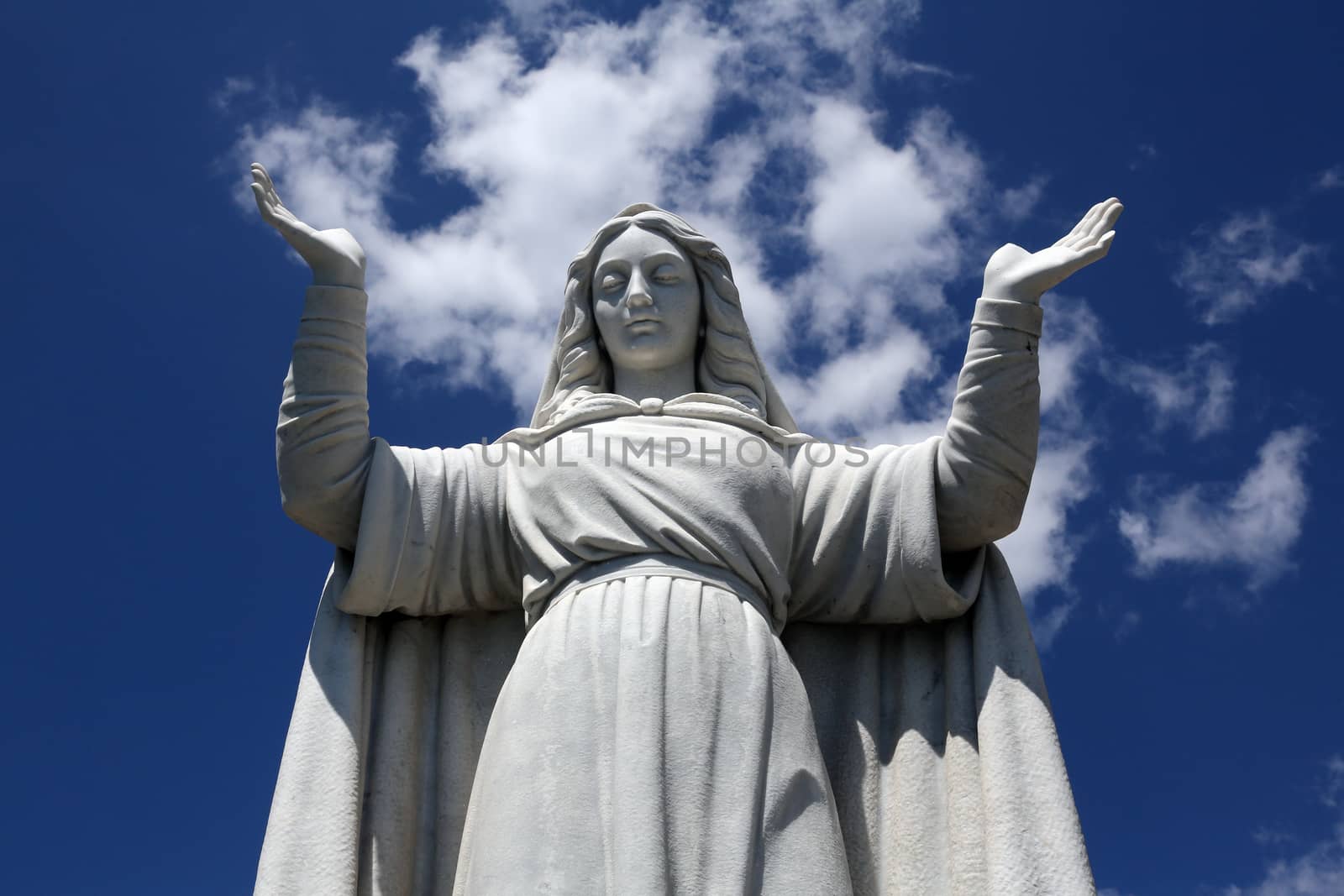 Italy. Liguria. Santa Margherita town. Sacred Margarita's statue