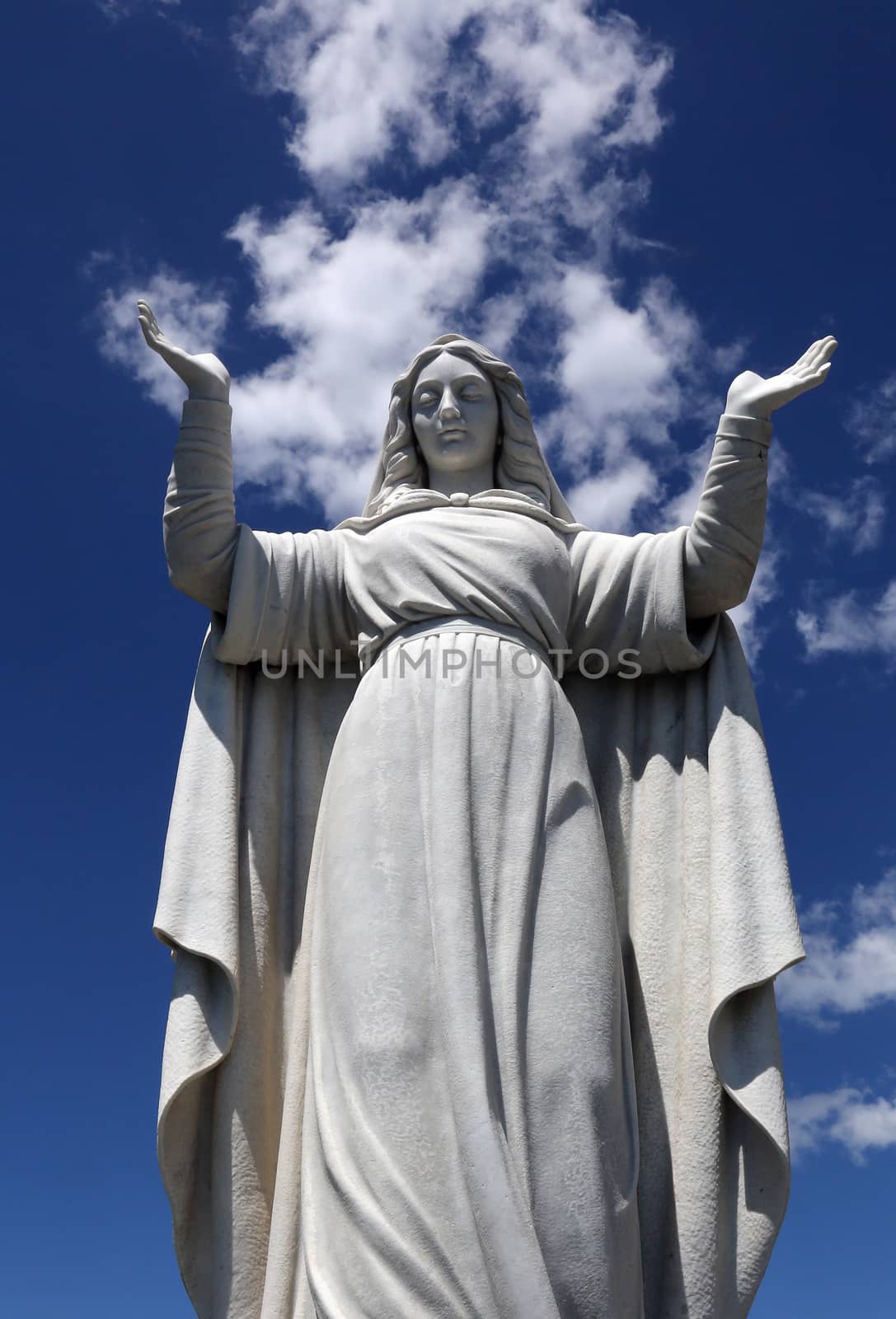 Italy. Liguria. Santa Margherita town. Sacred Margarita's statue