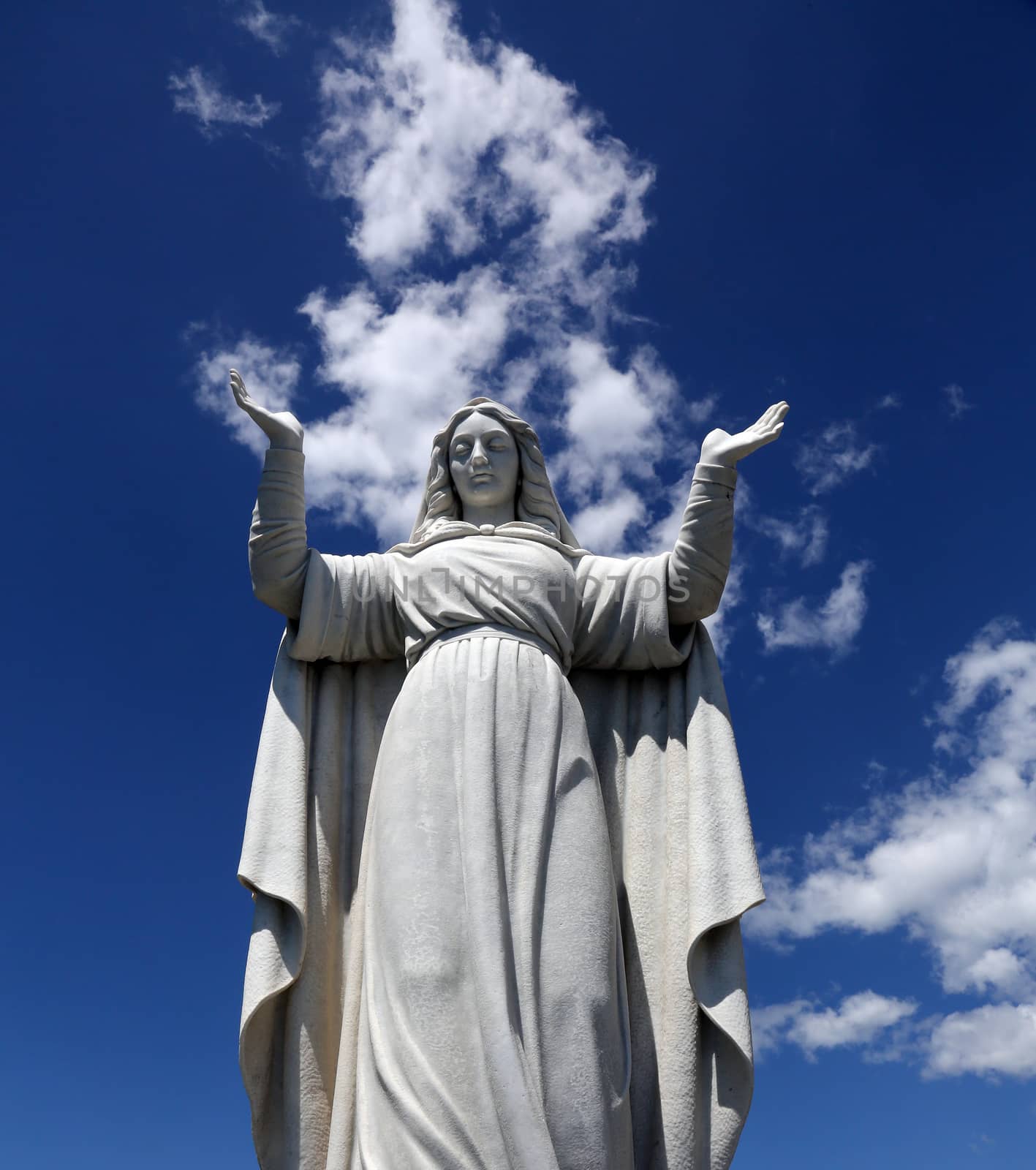 Italy. Liguria. Santa Margherita town. Sacred Margarita's statue