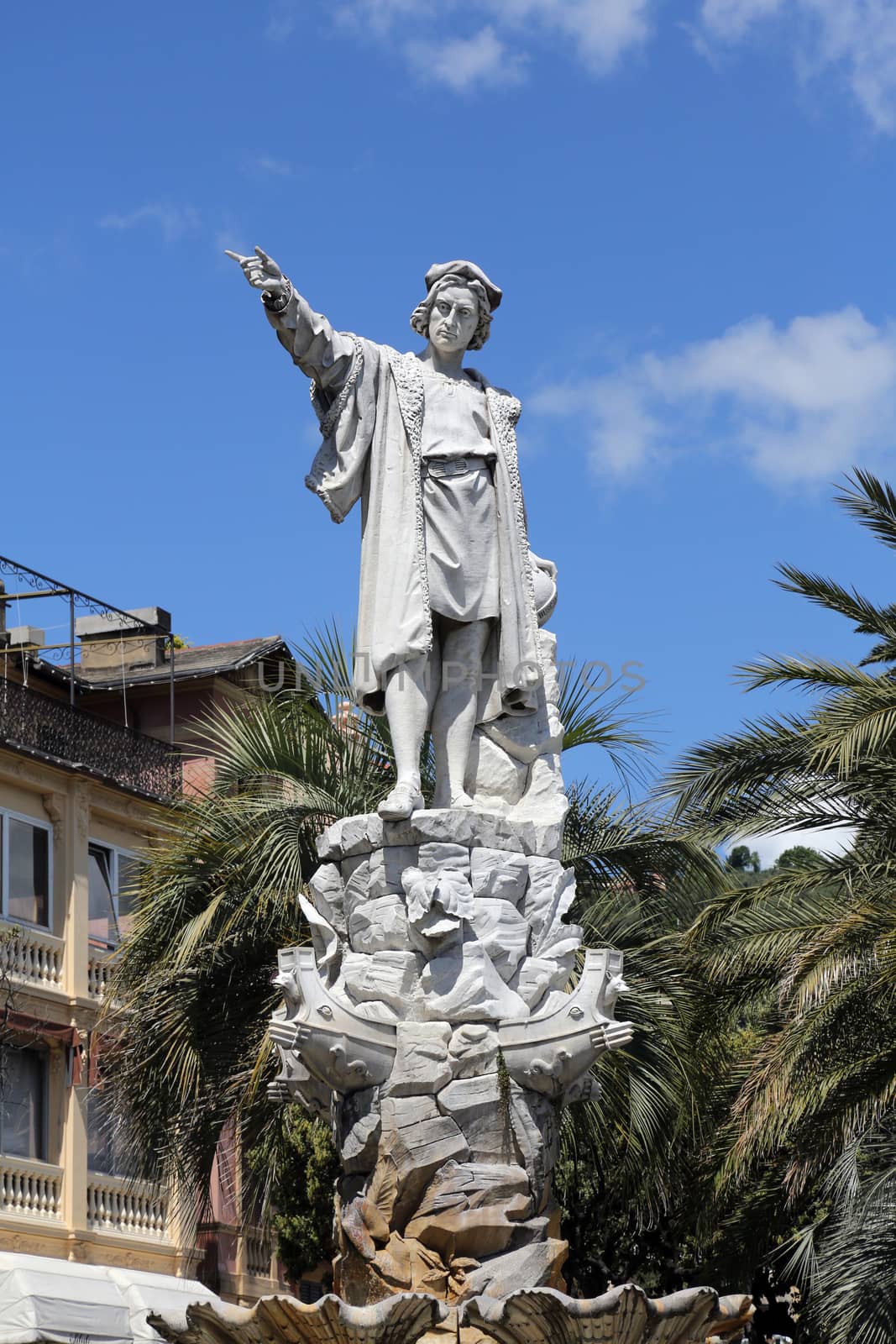 Monument to Christopher Columbus (by Odoardo Tabacchi, 1892), Santa Margherita Ligure, Liguria, Italy