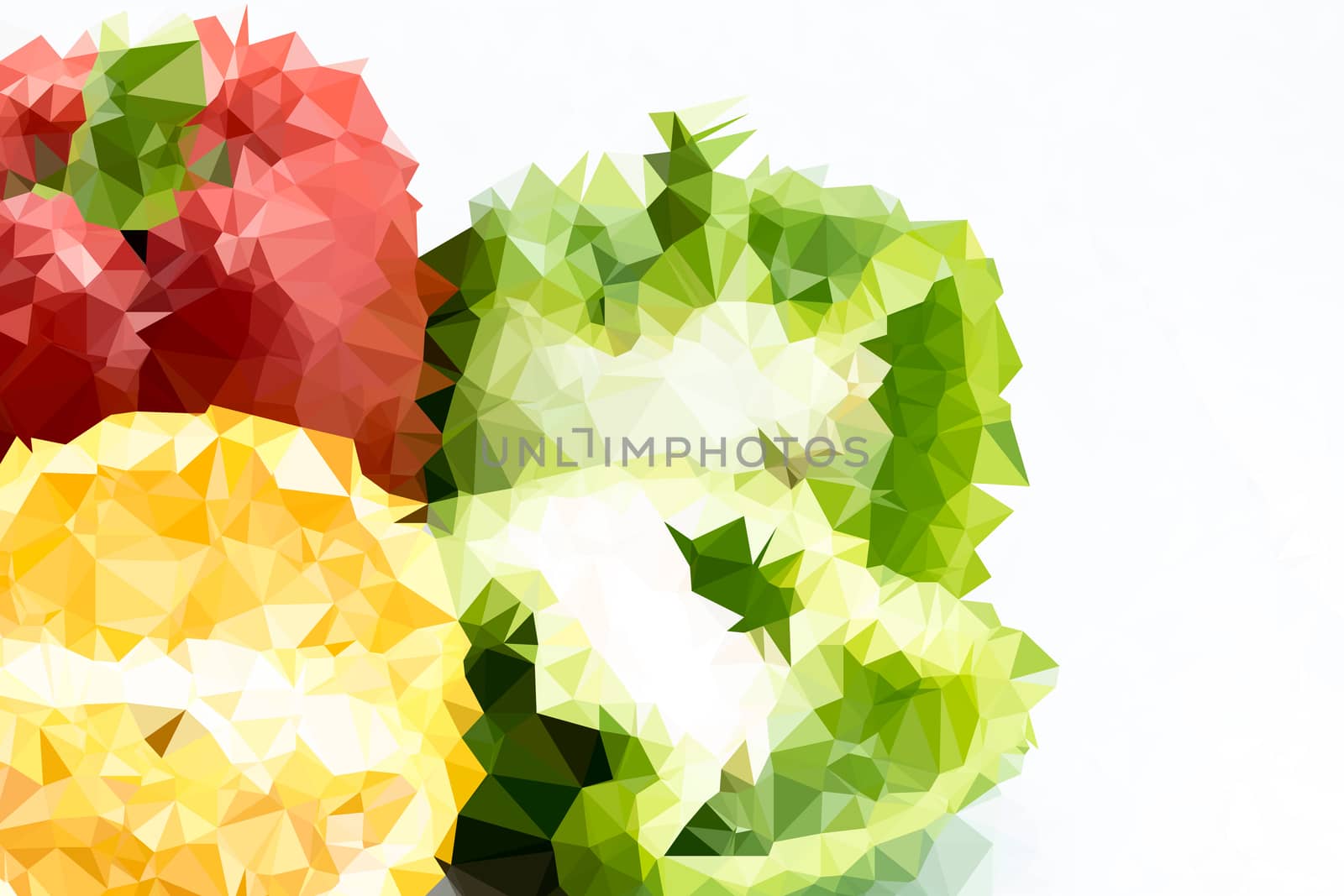 Abstract low poly background, geometry triangle by teerawit