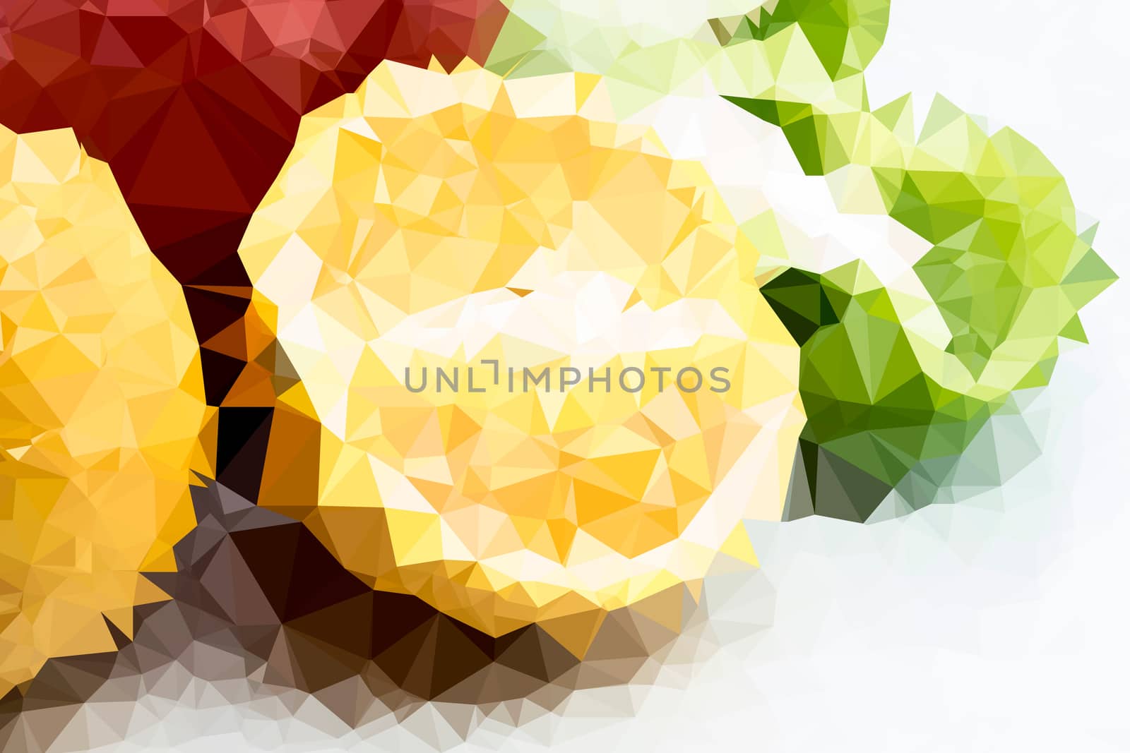 Abstract low poly background, geometry triangle by teerawit