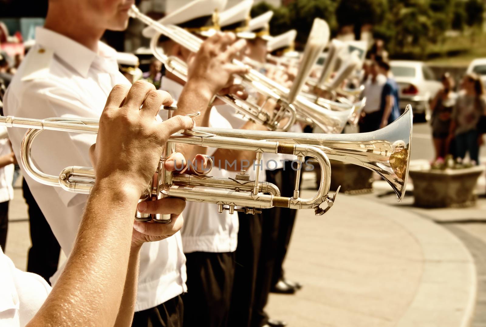 Military brass band by vrvalerian